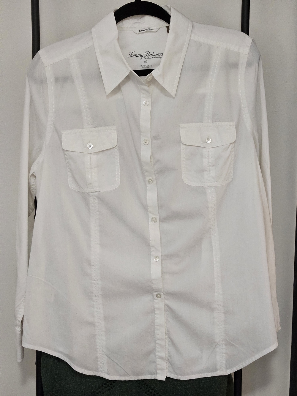 Tommy Bahama White Button-Down Shirt